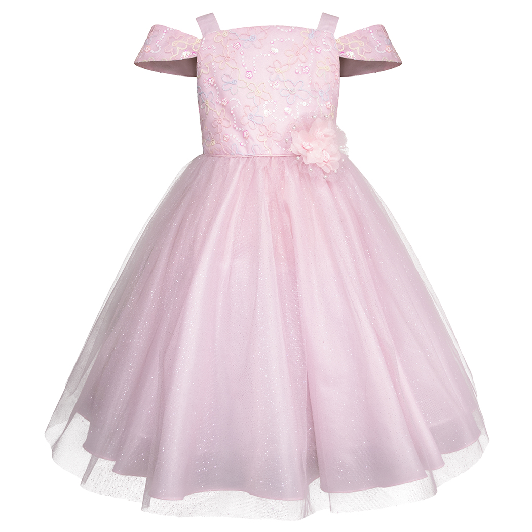 Foto 3 pulgar | Vestido De Fiesta Rosa Con Tul Para Niña Gerat