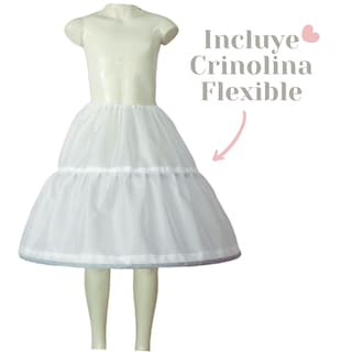 Foto 5 | Vestido Primera Comunión Blanco Niña + Incluye Crinolina Esp
