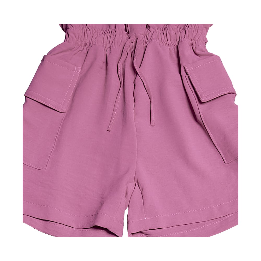 Foto 4 pulgar | Jumper Coqueta Para Niña De Poliéster En Fiusha Con Ajuste En Cintura