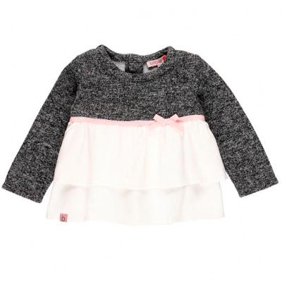 Blusa Punto Combinado Para Bebé Y Niña Boboli