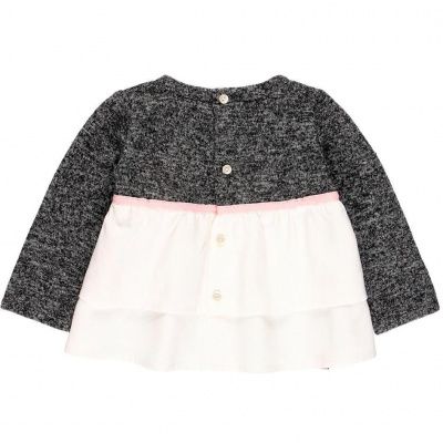 Foto 4 | Blusa Punto Combinado Para Bebé Y Niña Boboli