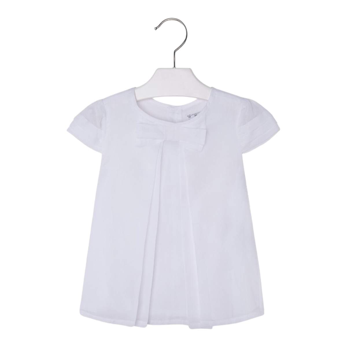 Blusa Con Moño Color Blanco Para Niña Mayoral