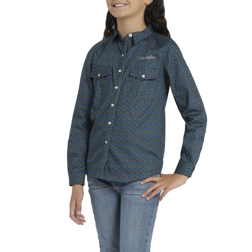 Foto 5 | Blusa Vaquera Niña Wrangler Slim Fit 471 Verde