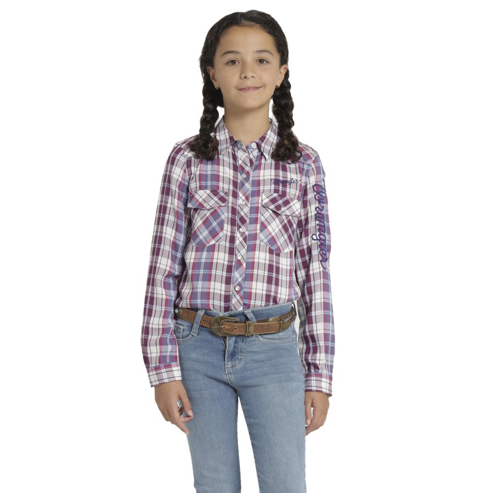 Foto 1 | Blusa Vaquera Niña Wrangler Slim Fit 470 Violeta