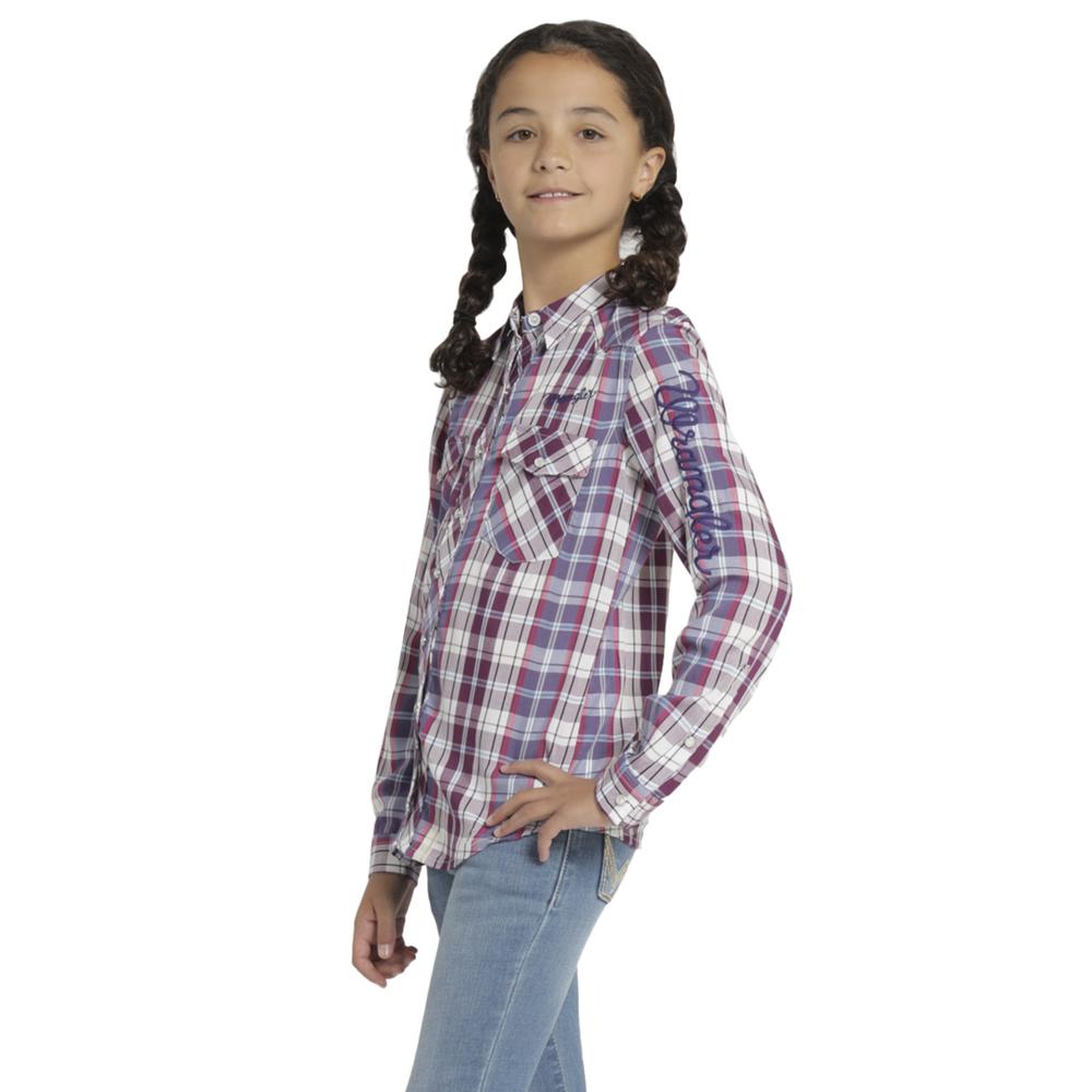 Foto 2 | Blusa Vaquera Niña Wrangler Slim Fit 470 Violeta