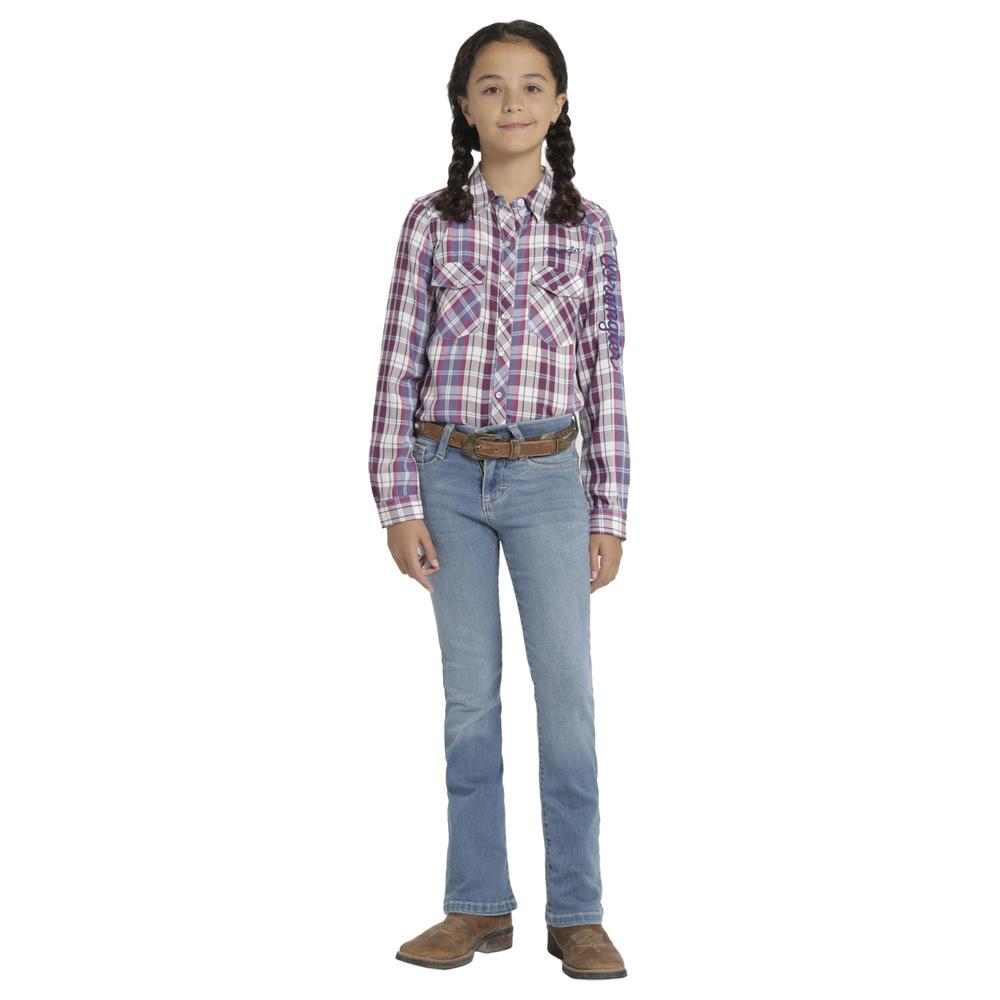 Foto 4 | Blusa Vaquera Niña Wrangler Slim Fit 470 Violeta