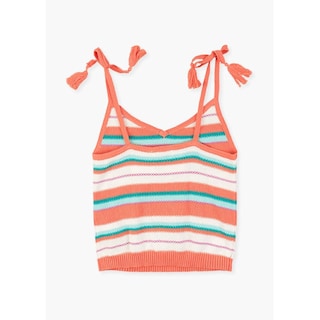 Foto 2 | Blusa Top Tejido Naranja Colores Para Niña Losan