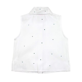 Foto 3 | Blusa Con Cuello, Bisiteria Incrustada En Tonos Zafiro Y Estampado De Barbie