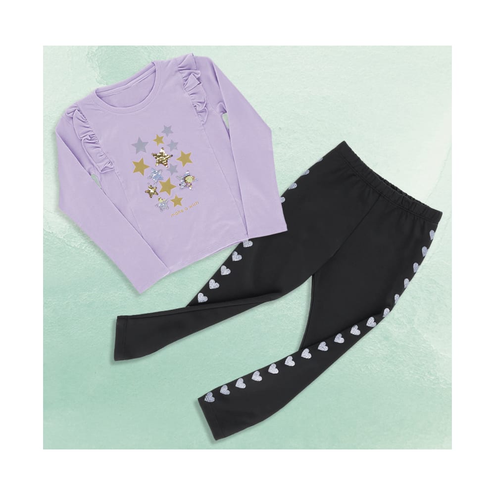 Foto 5 pulgar | Blusa Coqueta Para Niña De Algodón En  Lila Con Lentejuela Reversible