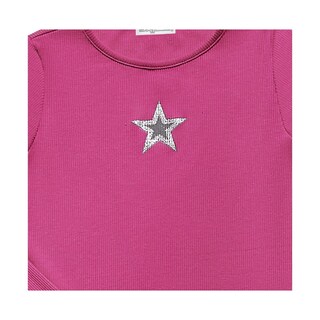 Foto 2 | Blusa Coqueta Para Niña De Algodón Rosa Con Estrella Brillante