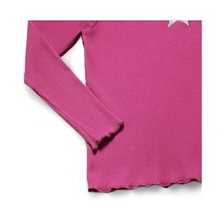 Foto 3 | Blusa Coqueta Para Niña De Algodón Rosa Con Estrella Brillante