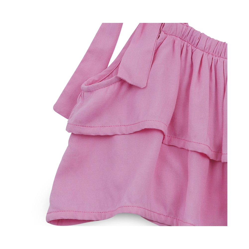 Foto 3 pulgar | Blusa Coqueta Para Niña De Rayón En Rosa Con Tirantes Ajustables
