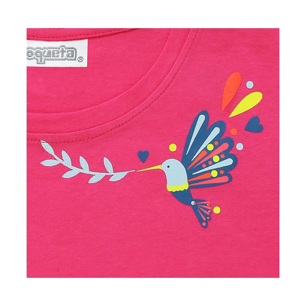 Foto 4 pulgar | Blusa Coqueta Para Niña En Algodón Rosa Con Mangas De Olan