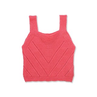Foto 1 | Blusa Coqueta Para Niña De Acrílico En Rosa Con Tejido Texturizado