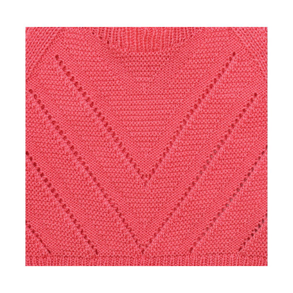 Foto 3 pulgar | Blusa Coqueta Para Niña De Acrílico En Rosa Con Tejido Texturizado