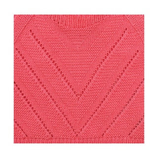 Foto 2 | Blusa Coqueta Para Niña De Acrílico En Rosa Con Tejido Texturizado
