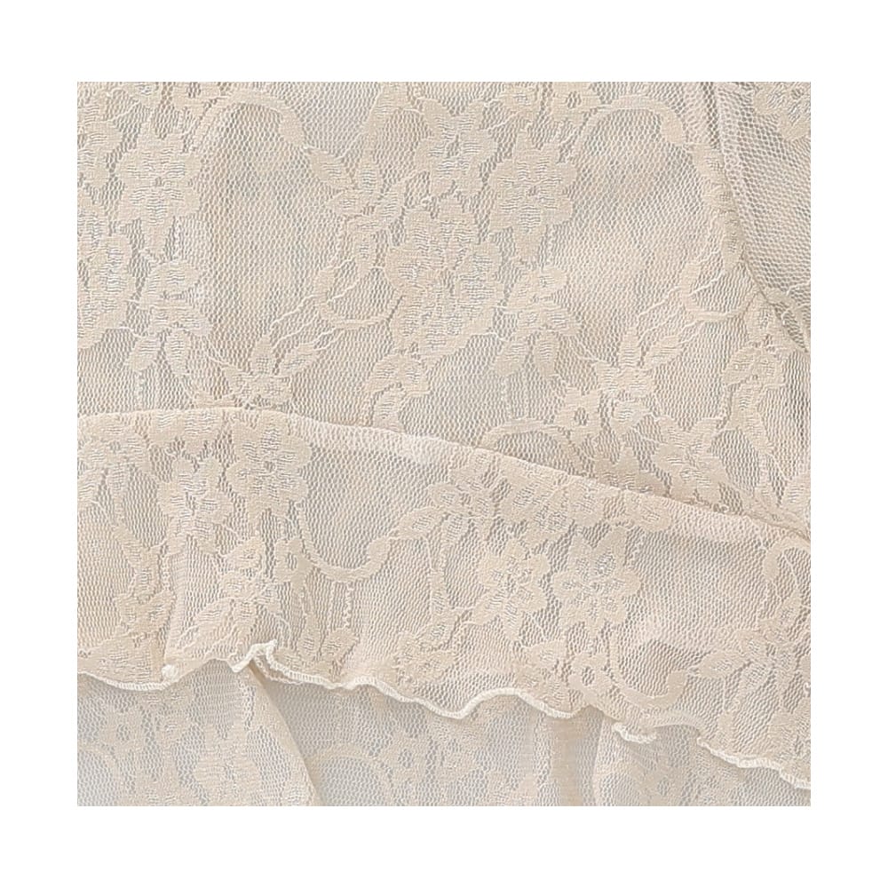 Foto 5 pulgar | Blusa Coqueta Para Niña De Poliéster En Beige Con Encaje