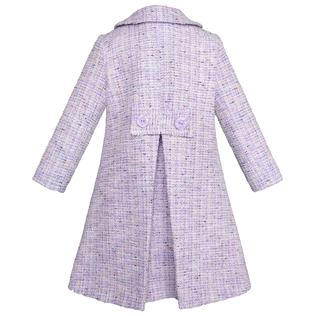 Foto 4 pulgar | Abrigo Lila para Niña En Tweed Con Botones Grande Gerat