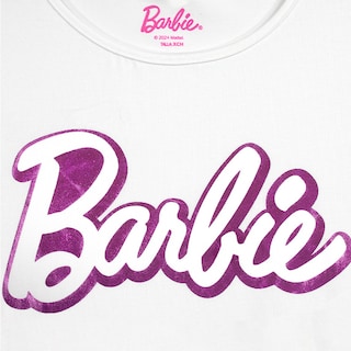 Foto 3 | Crop Con Jareta Y Estampado Metalico Con La Silueta De Barbie Para Niña