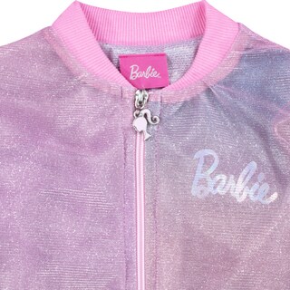 Foto 5 | Chamarra Ligera Tornasol Con Acabados Brillantes, De Barbie Para Niña