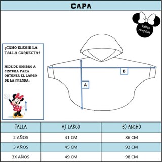 Foto 5 | Capa Con Bordado Minnie Rojo