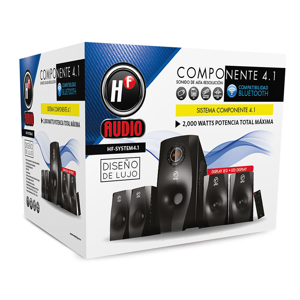 Foto 2 pulgar | Sistema Componente 4.1 Hf Audio Hf-system4.1 color Negro