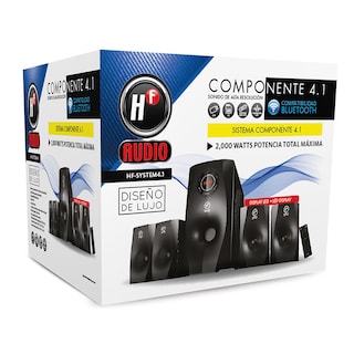 Foto 1 | Sistema Componente 4.1 Hf Audio Hf-system4.1 color Negro