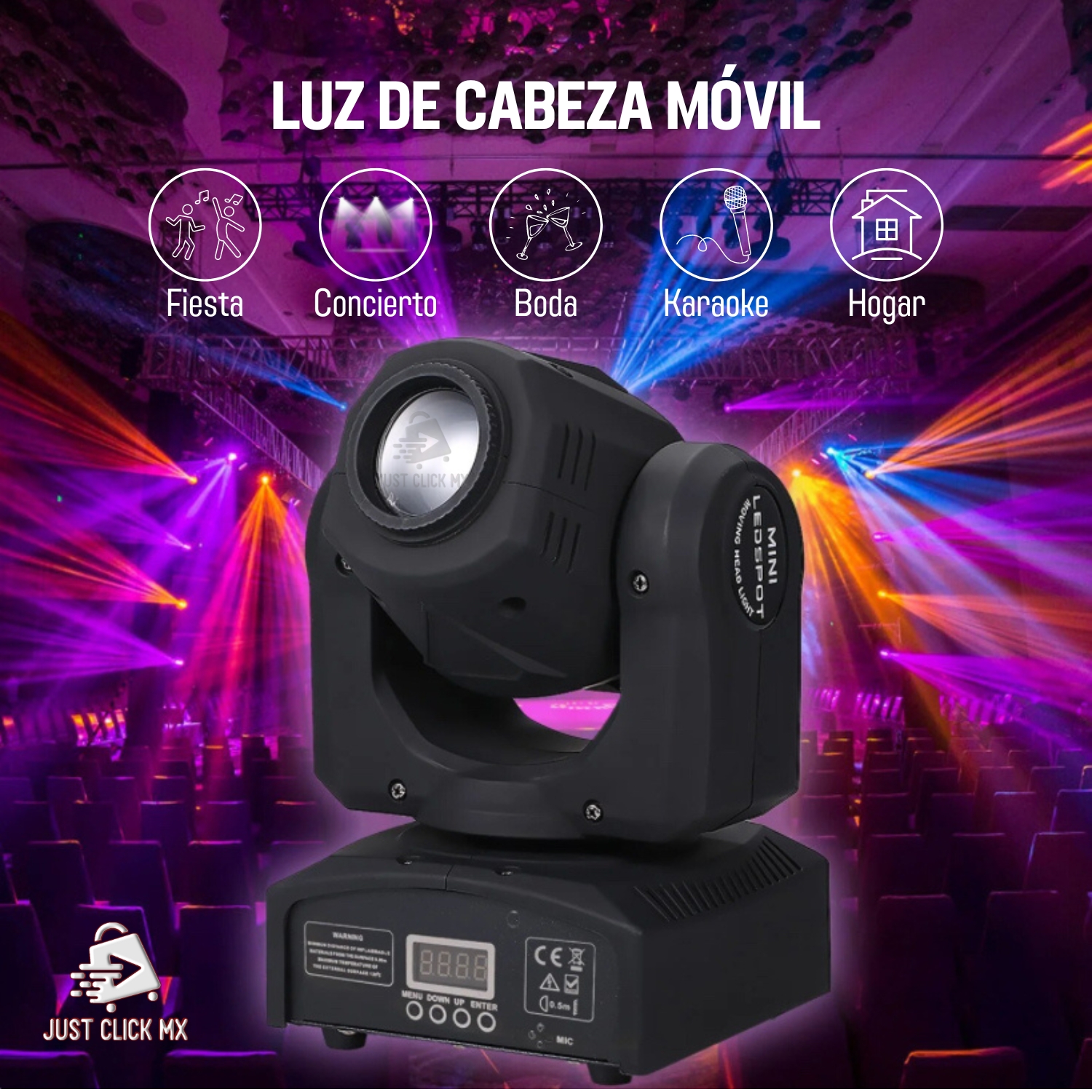 Foto 7 pulgar | Proyector Cabezal Movible De Luces Para Fiestas Dj