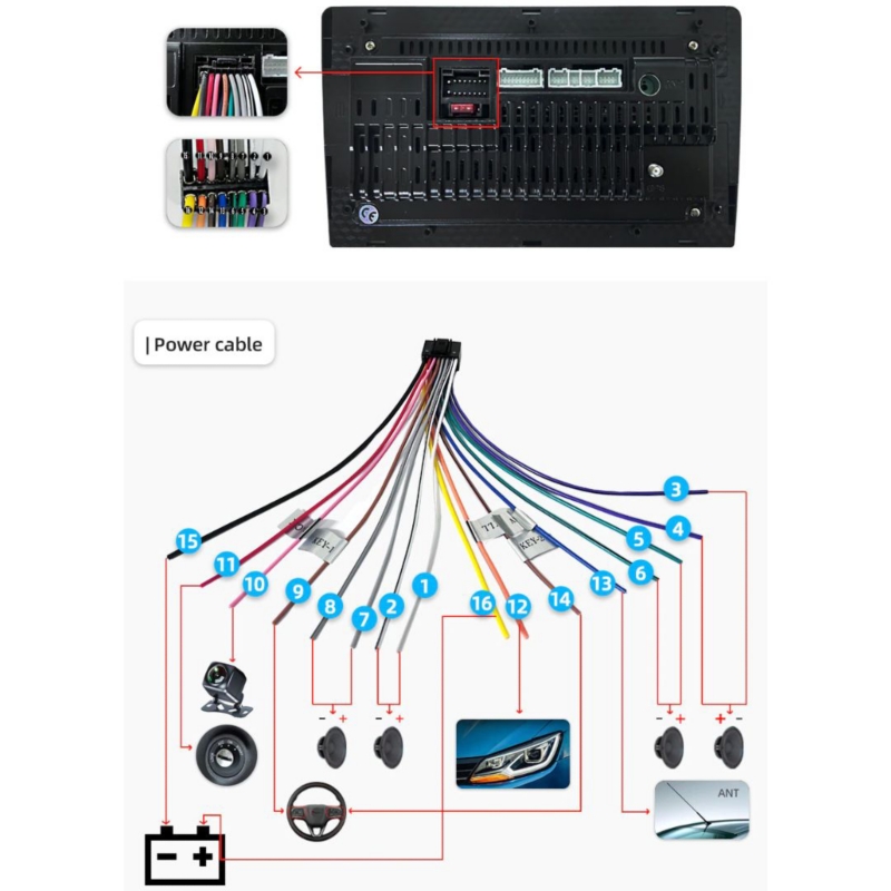 Foto 3 | Radio De Coche Con Pantalla Táctil Android Mirror Link De 10 Pulgadas - Venta Internacional.