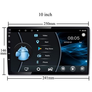 Foto 6 | Radio De Coche Con Pantalla Táctil Android Mirror Link De 10 Pulgadas - Venta Internacional.
