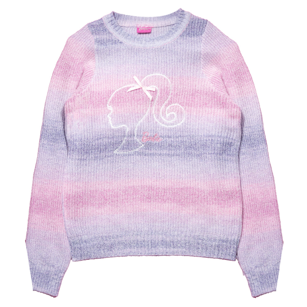 Foto 2 pulgar | Sweater Multicolor Con Bordado De Barbie Para Niña