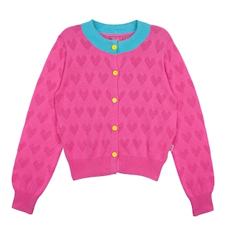 Foto 1 | Sueter Con Cuello Redonde En Color Azul Que Contrasta Con Botones, Fresco Y Juvenil Para Niña