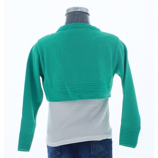 Foto 3 | Suéter Tipo Bolero Para Niña Chicos Olé 3022 Verde Elegante