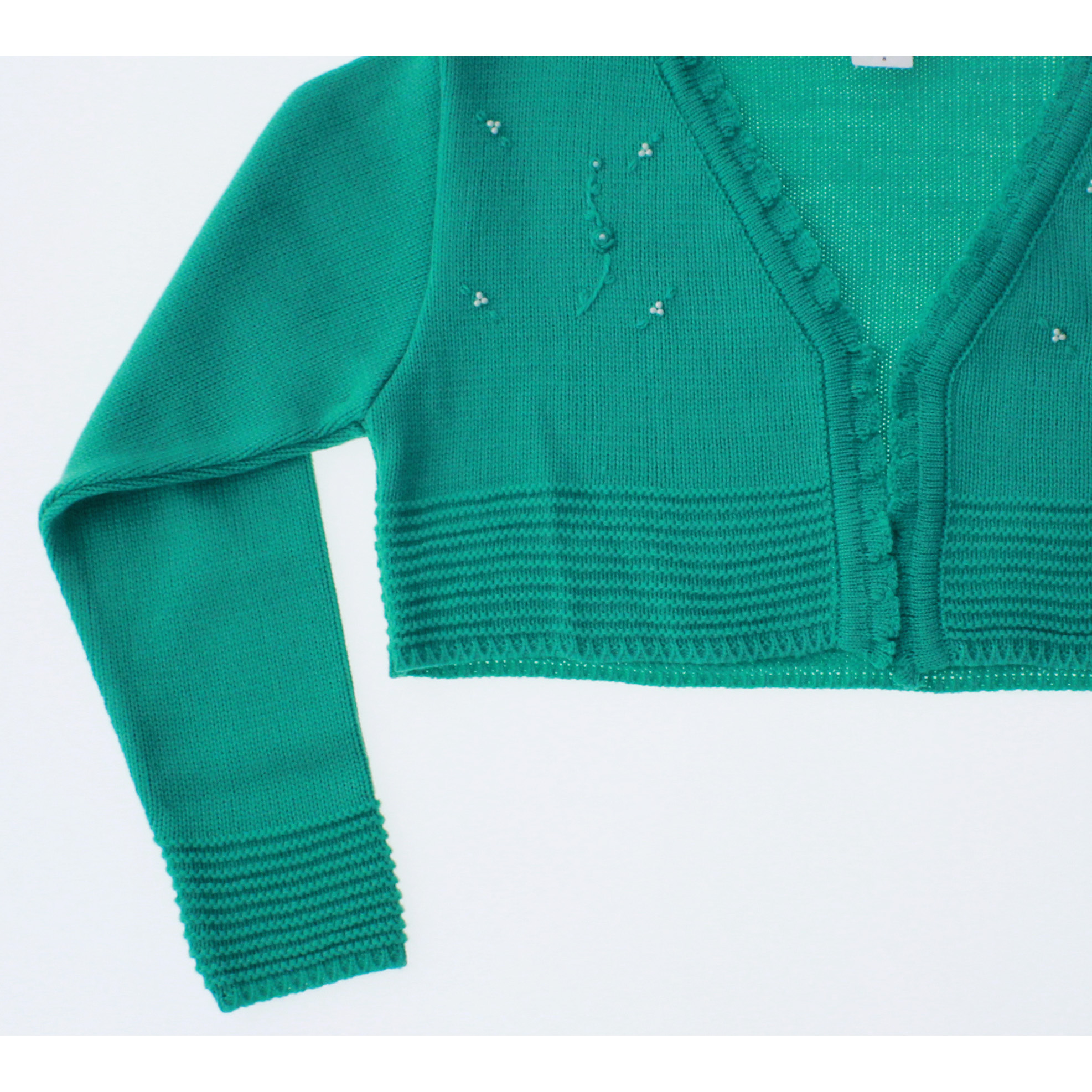 Foto 5 pulgar | Suéter Tipo Bolero Para Niña Chicos Olé 3022 Verde Elegante