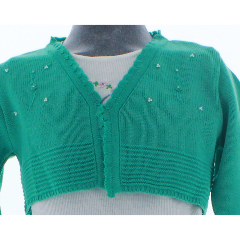 Foto 6 pulgar | Suéter Tipo Bolero Para Niña Chicos Olé 3022 Verde Elegante