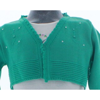 Foto 5 | Suéter Tipo Bolero Para Niña Chicos Olé 3022 Verde Elegante