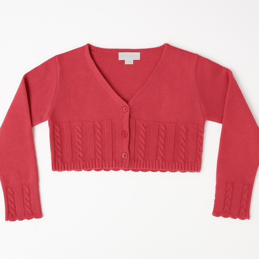 Foto 2 pulgar | Suéter Tipo Bolero Para Niña Chicos Olé 3017 Rosa Elegante