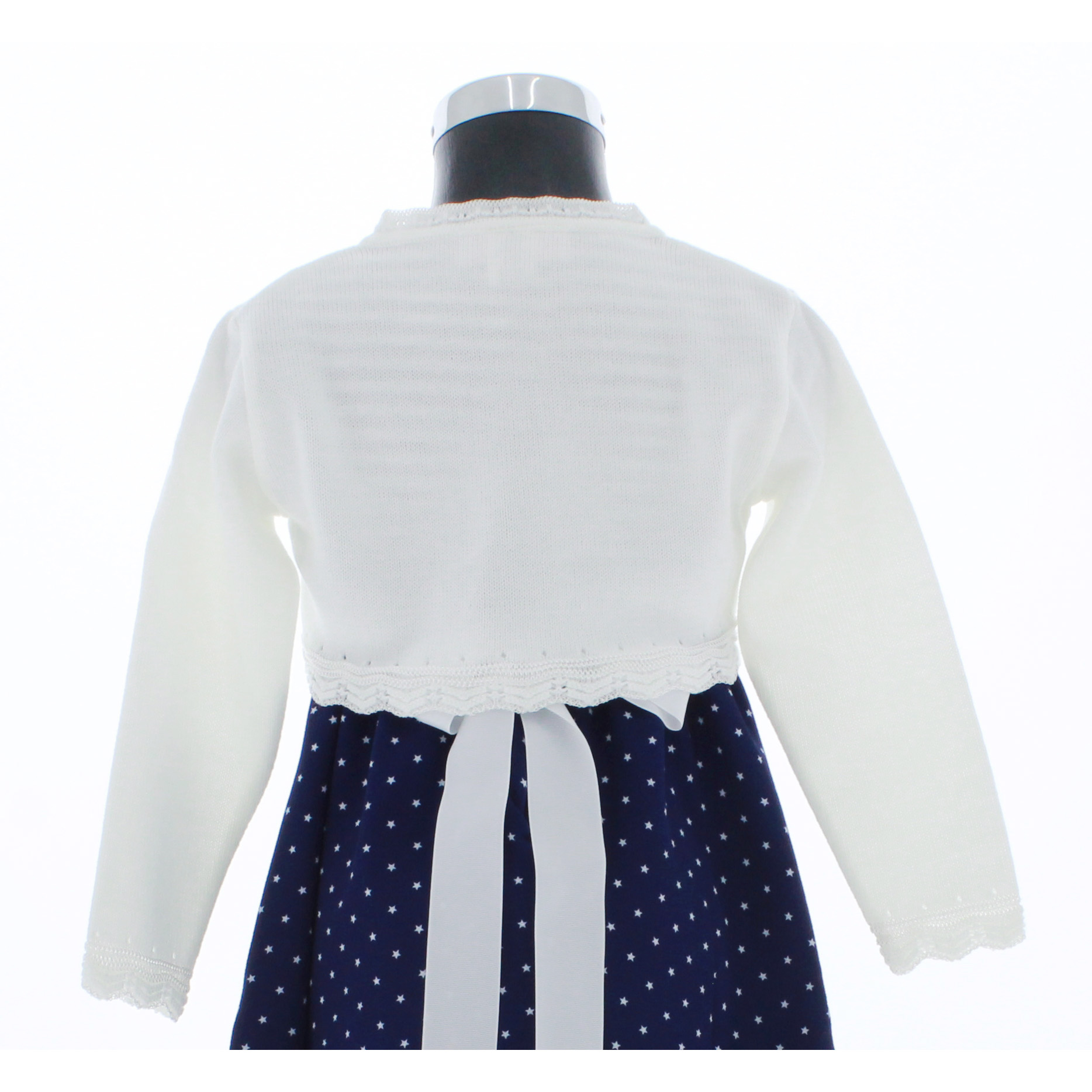 Foto 2 | Suéter Tipo Bolero Para Niña Chicos Olé 3030 Blanco Elegante