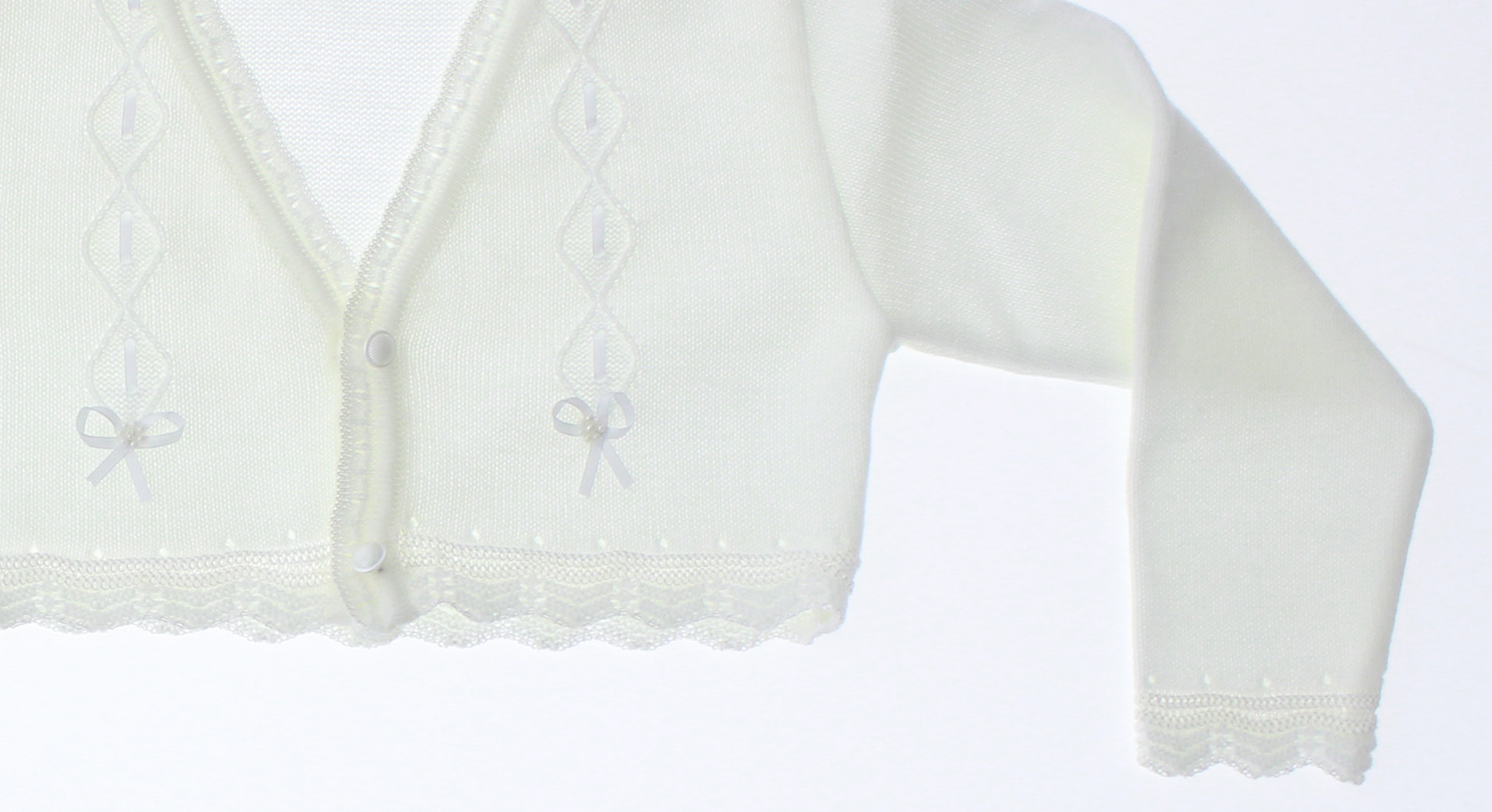 Foto 6 pulgar | Suéter Tipo Bolero Para Niña Chicos Olé 3030 Blanco Elegante