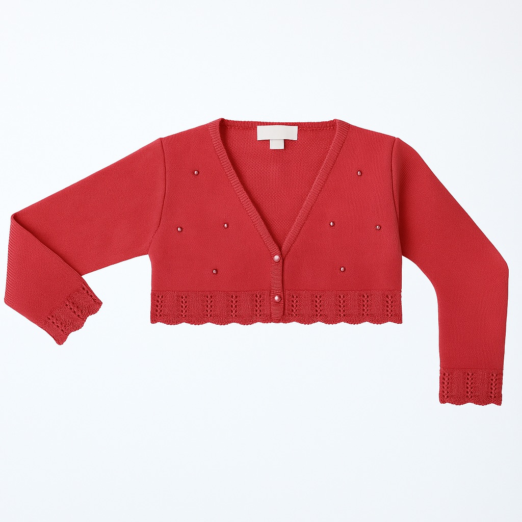 Foto 2 pulgar | Suéter Tipo Bolero Para Niña Chicos Olé 3122 Rosa Elegante
