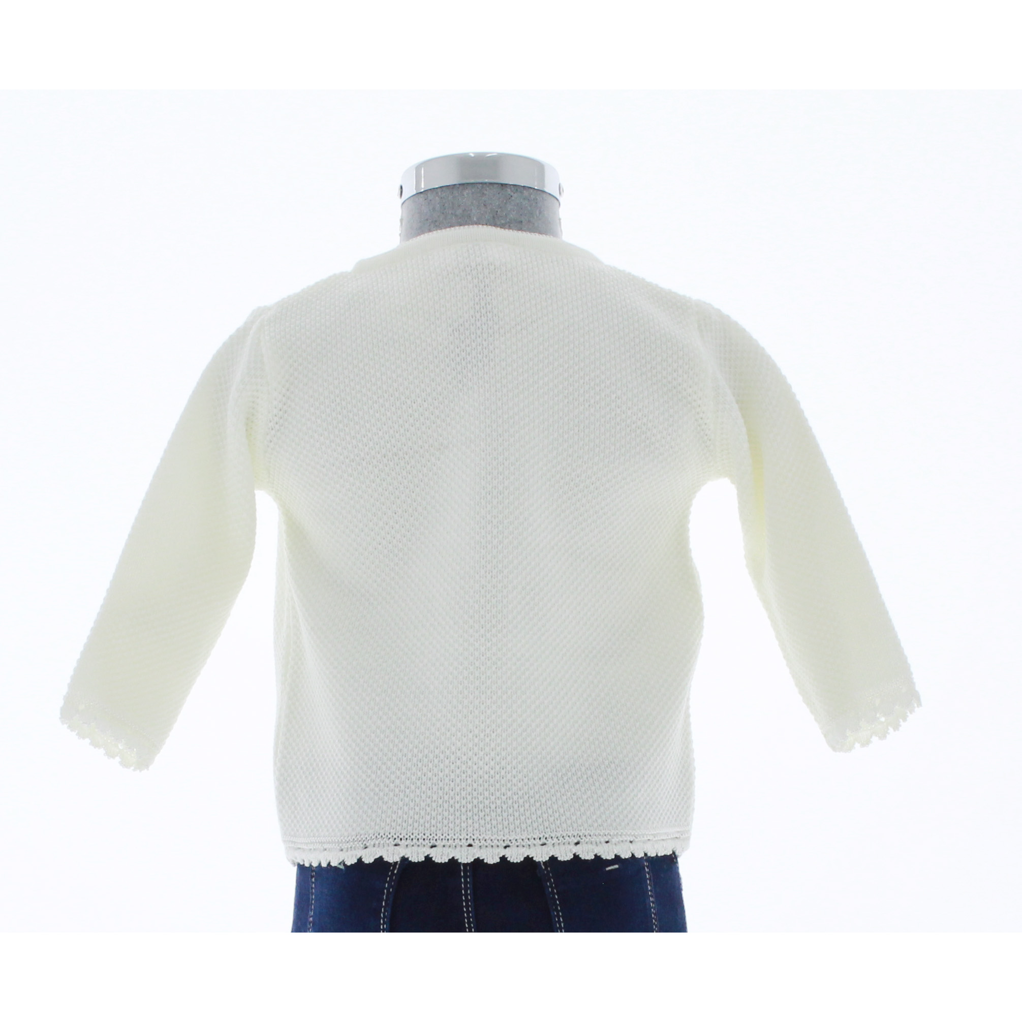 Foto 2 | Suéter Para Niña Chicos Olé 3629 Blanco Hueso Elegante
