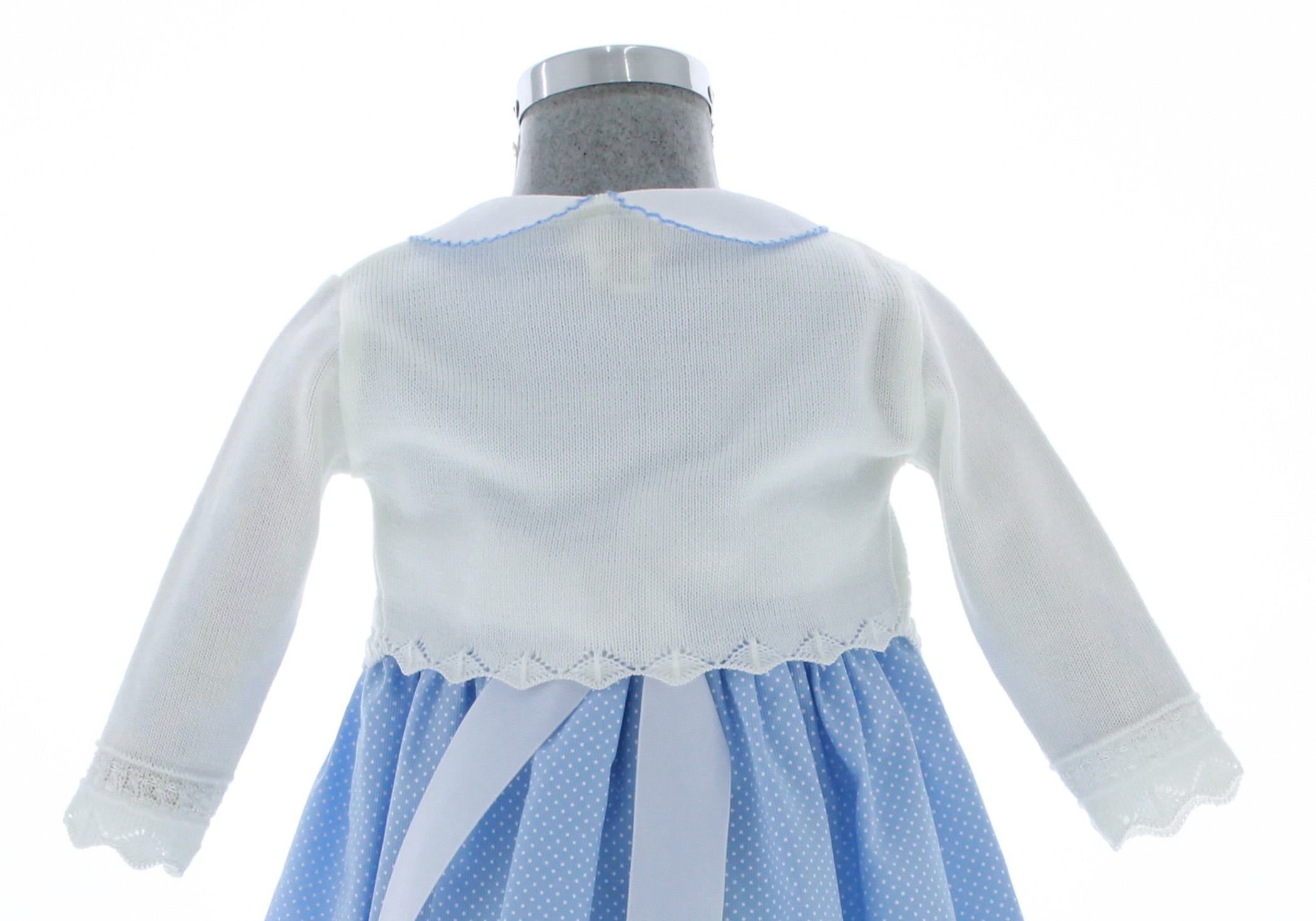 Foto 2 | Sueter Niña Bebe Bolero Tejido 3414 Color Blanco