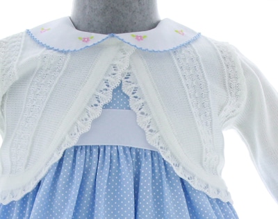 Foto 4 | Sueter Niña Bebe Bolero Tejido 3414 Color Blanco