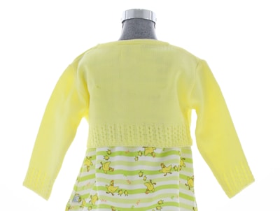 Foto 2 | Suéter Tipo Bolero Para Niña Chicos Olé 3055 Amarillo Elegante