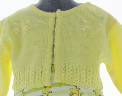 Foto 3 | Suéter Tipo Bolero Para Niña Chicos Olé 3055 Amarillo Elegante