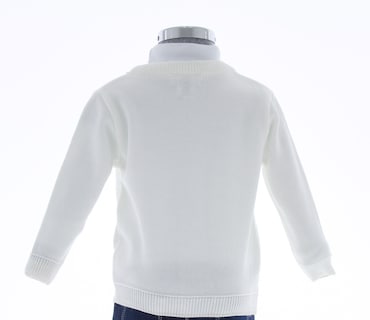 Foto 2 | Sueter Niño Bebe Chicos Olé Tejido 3355 Color Blanco
