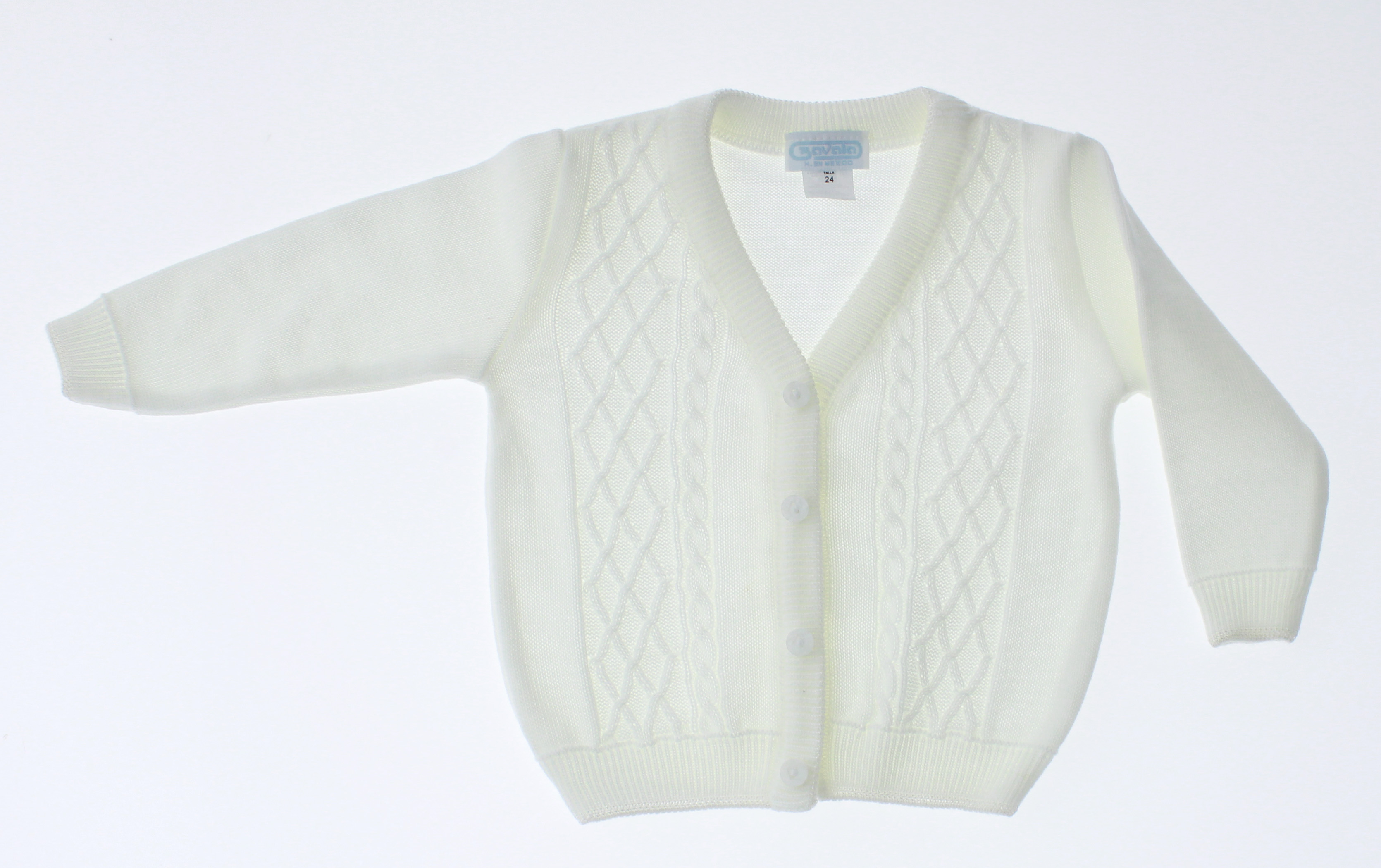 Foto 3 | Sueter Niño Bebe Chicos Olé Tejido 3355 Color Blanco