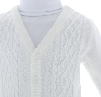 Foto 4 | Sueter Niño Bebe Chicos Olé Tejido 3355 Color Blanco