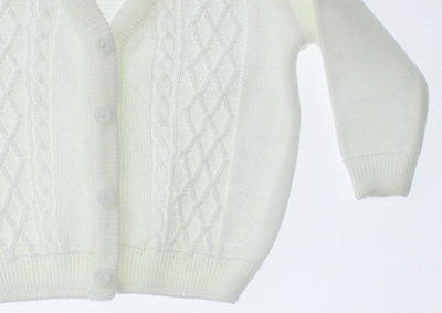 Foto 5 | Sueter Niño Bebe Chicos Olé Tejido 3355 Color Blanco
