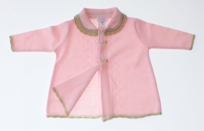 Foto 3 | Sueter Niña Bebe Tejido Abrigo 3353 Color Rosa